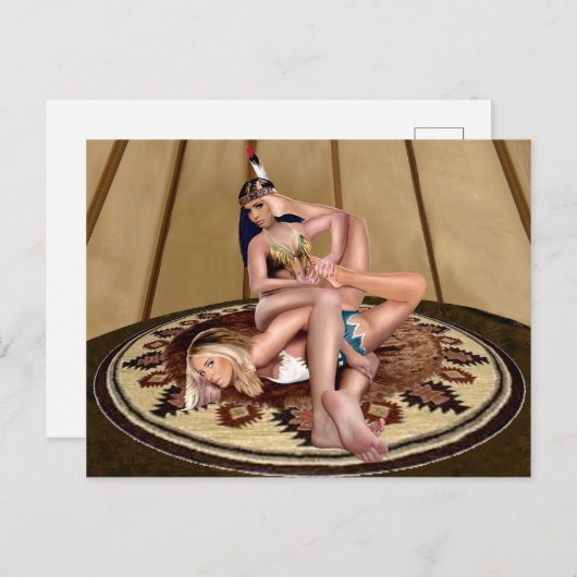 CARTE POSTALE CATFIGHT (Devant / Derrière)