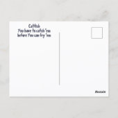 Carte Postale Catfish in Nature Poisson photographique (Dos)