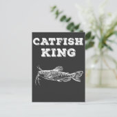 Carte Postale Catfish King Fishing Fish Lover Pêcheur Pêcheur Pê (Debout devant)