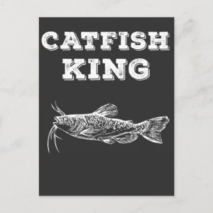 Carte Postale Catfish King Fishing Fish Lover Pêcheur Pêcheur Pê