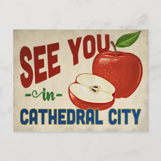 Carte Postale Cathedral City California Apple - Vintage voyage
