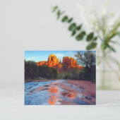 Carte Postale Cathedral Rock reflecting in Oak Creek at Sunset (Debout devant)