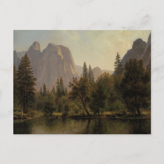 Carte Postale Cathedral Rocks, vallée de Yosemite par Bierstadt (Devant)