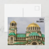 Carte Postale Cathédrale Alexandre Nevskij à Sofia, Bulgarie (Devant / Derrière)