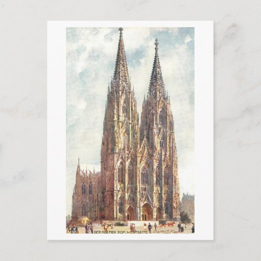 Carte Postale Cathédrale ancienne à Cologne/Koln (Devant)