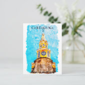 Carte Postale Cathédrale Carthagène Colombie (Debout devant)