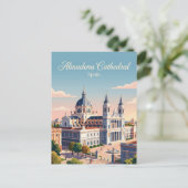 Carte Postale Cathédrale d'Almudena Espagne (Debout devant)