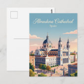 Carte Postale Cathédrale d'Almudena Espagne (Devant / Derrière)