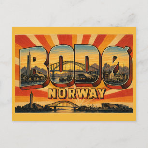 Carte Postale Cathédrale de Bodø en Norvège