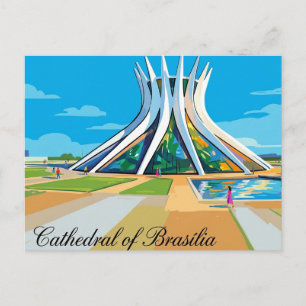 Carte Postale Cathédrale de Brasilia Brésil