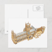 Carte Postale Cathédrale de Canterbury. Grande-Bretagne (Devant / Derrière)