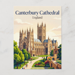 Carte Postale Cathédrale de Cantorbéry Angleterre