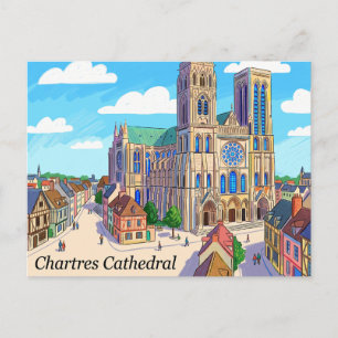 Carte Postale Cathédrale de Chartres France