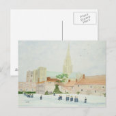 Carte Postale Cathédrale de Chichester et chorale visitée (Devant / Derrière)