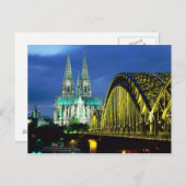 Carte Postale Cathédrale de Cologne (Devant / Derrière)