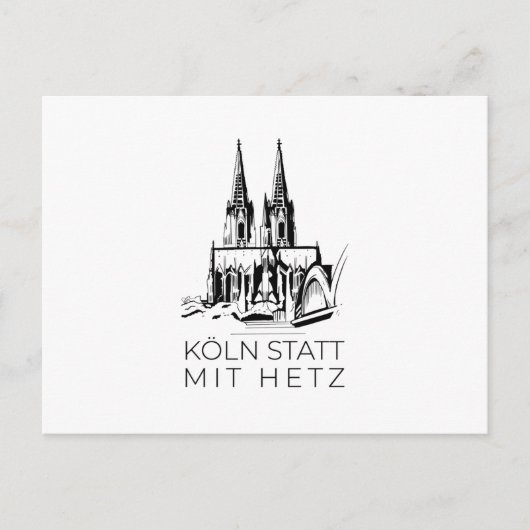 Carte Postale Cathédrale de Cologne (Devant)