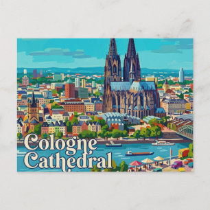 Carte Postale Cathédrale de Cologne Allemagne