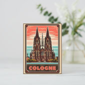 Carte Postale Cathédrale de Cologne, vacances allemandes de Colo (Debout devant)