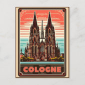 Carte Postale Cathédrale de Cologne, vacances allemandes de Colo (Devant)