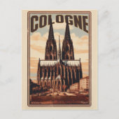 Carte Postale Cathédrale de Cologne, vacances allemandes de Colo (Devant)