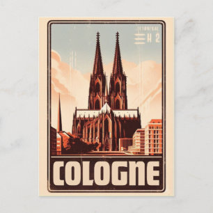 Carte Postale Cathédrale de Cologne, vacances allemandes de Colo