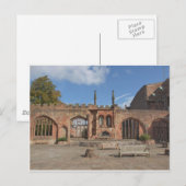 Carte Postale Cathédrale de Coventry (Devant / Derrière)
