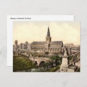 Carte Postale Cathédrale de Glasgow, Glasgow, Écosse (Devant / Derrière)