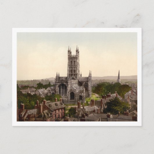Carte Postale Cathédrale de Gloucester I, Gloucestershire, Angle (Devant)