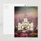 Carte Postale Cathédrale de la Nouvelle-Orléans (Devant / Derrière)