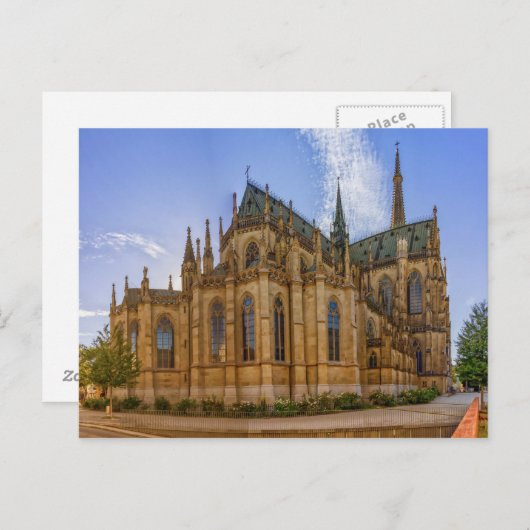 Carte Postale Cathédrale de l'Immaculée Conception, Linz, Autric (Devant / Derrière)