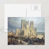Carte Postale Cathédrale de Lincoln du Nord-Ouest, vers 1850 (Devant / Derrière)
