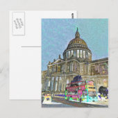 Carte Postale Cathédrale de Londres (Devant / Derrière)