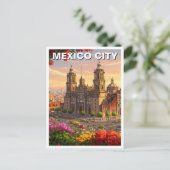 Carte Postale Cathédrale de Mexico (Debout devant)