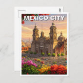 Carte Postale Cathédrale de Mexico (Devant / Derrière)
