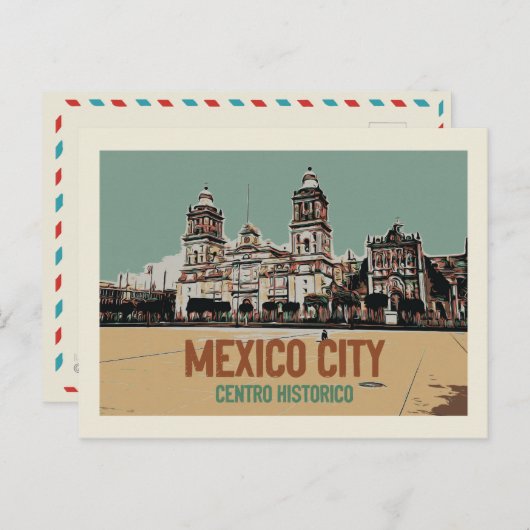 Carte Postale Cathédrale de Mexico, centre historique, Mexique P (Devant / Derrière)