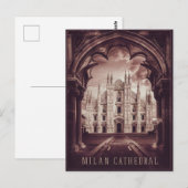 Carte Postale Cathédrale de Milan (Devant / Derrière)