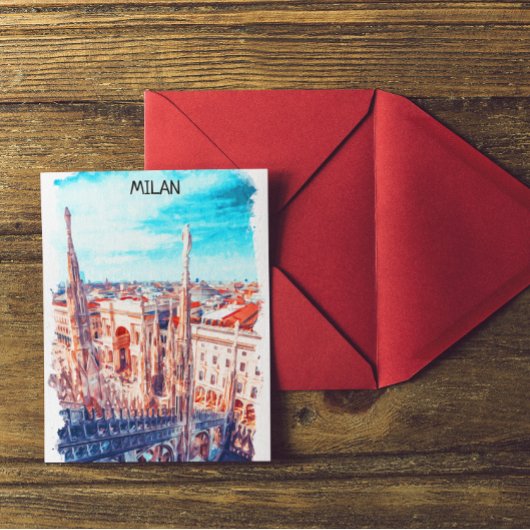 Carte Postale Cathédrale de Milan Italie