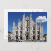 Carte postale Cathédrale de Milan, Piazza Duomo, I (Devant / Derrière)