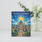 Carte Postale Cathédrale de Notre-Dame des Miracles de Caacupé (Debout devant)