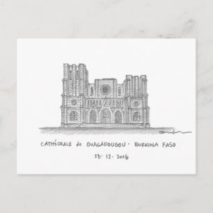 Carte Postale Cathédrale de Ouagadougou, Ouagadougou, Burkina Fa
