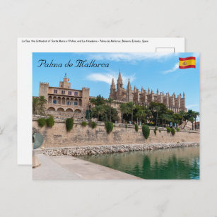 Carte Postale Cathédrale de Palma de Majorque et Almudaina