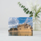 Carte Postale Cathédrale de Palma de Mallorca à l'heure dorée (Debout devant)