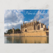 Carte Postale Cathédrale de Palma de Mallorca à l'heure dorée (Devant)