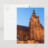Carte Postale Cathédrale de Prague (Devant / Derrière)