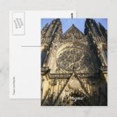 Carte Postale cathédrale de prague (Devant / Derrière)