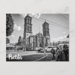 Carte Postale Cathédrale de Puebla, Mexique