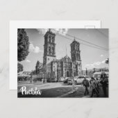 Carte Postale Cathédrale de Puebla, Mexique (Devant / Derrière)