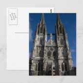 Carte Postale Cathédrale de Ratisbonne (Devant / Derrière)