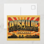 Carte Postale Cathédrale de Roskilde Danemark (Devant / Derrière)