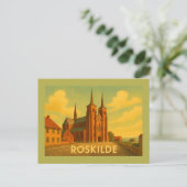 Carte Postale Cathédrale de Roskilde Danemark (Debout devant)